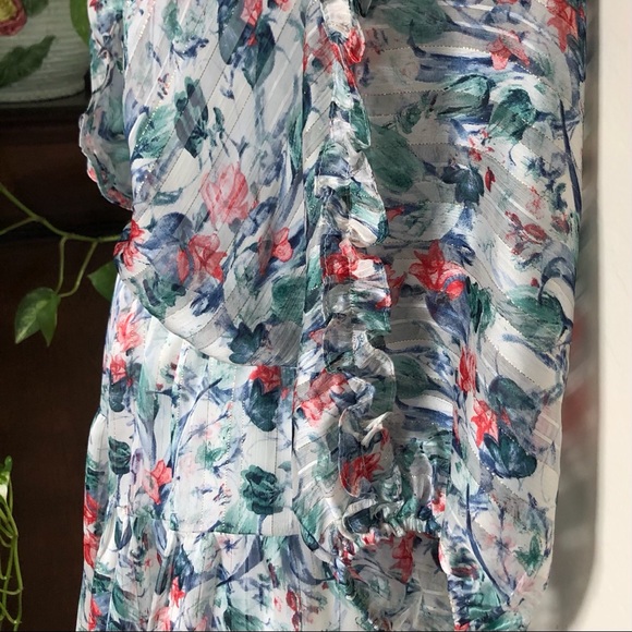VICI  Floral Ruffle Tiered Babydoll Dress Sz M - Picture 7 of 9